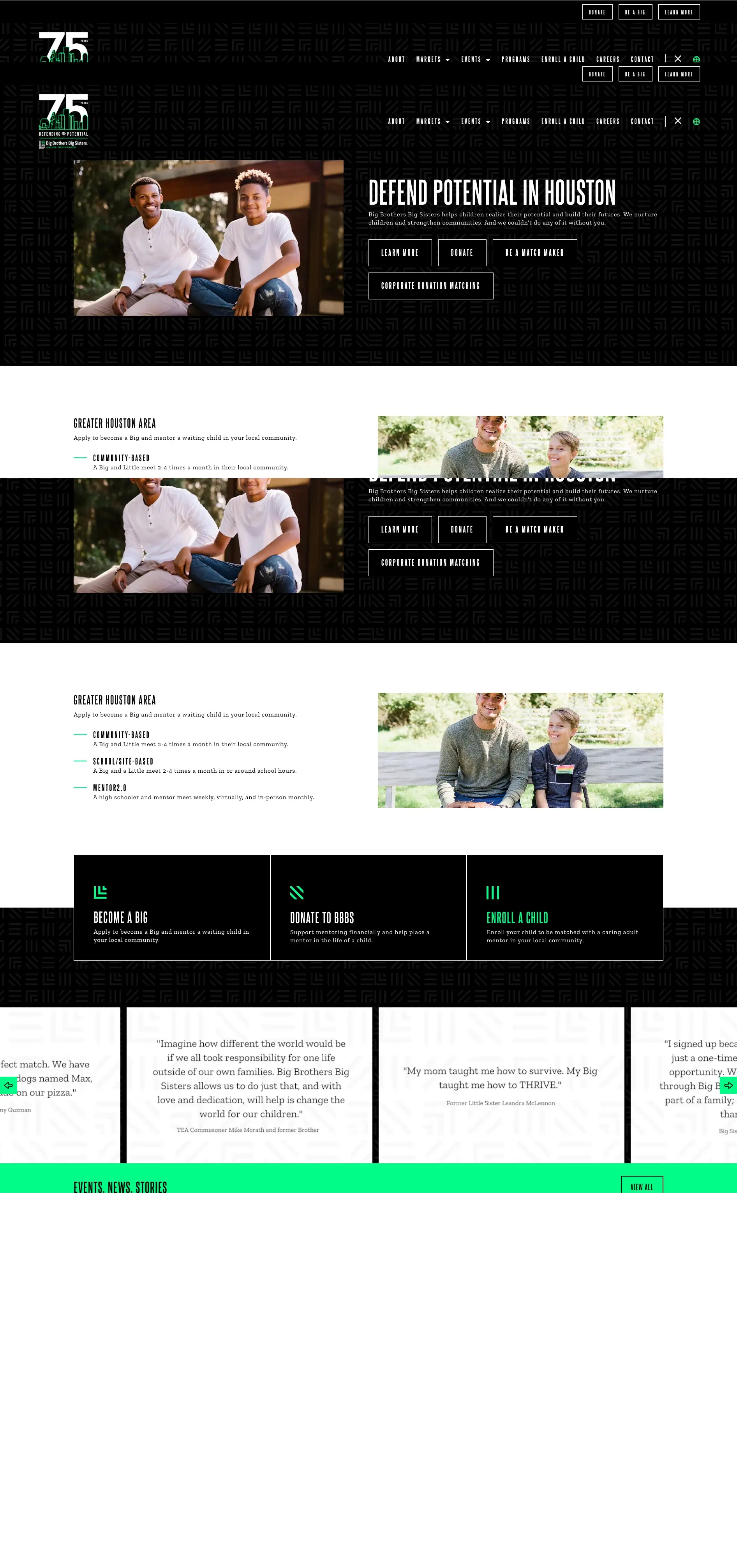 Client Showcase - Big Brother Big Sister of Greater Houston | Slicedbread Agency