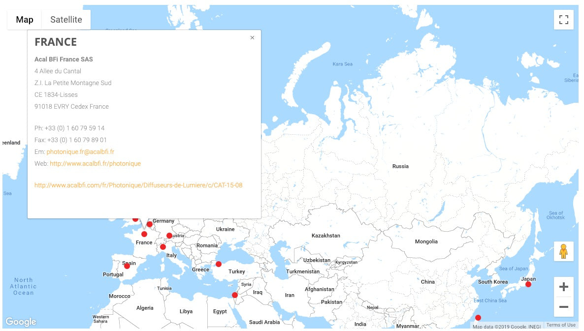 Custom Location-Based Map - Luminit Development by Slicedbread