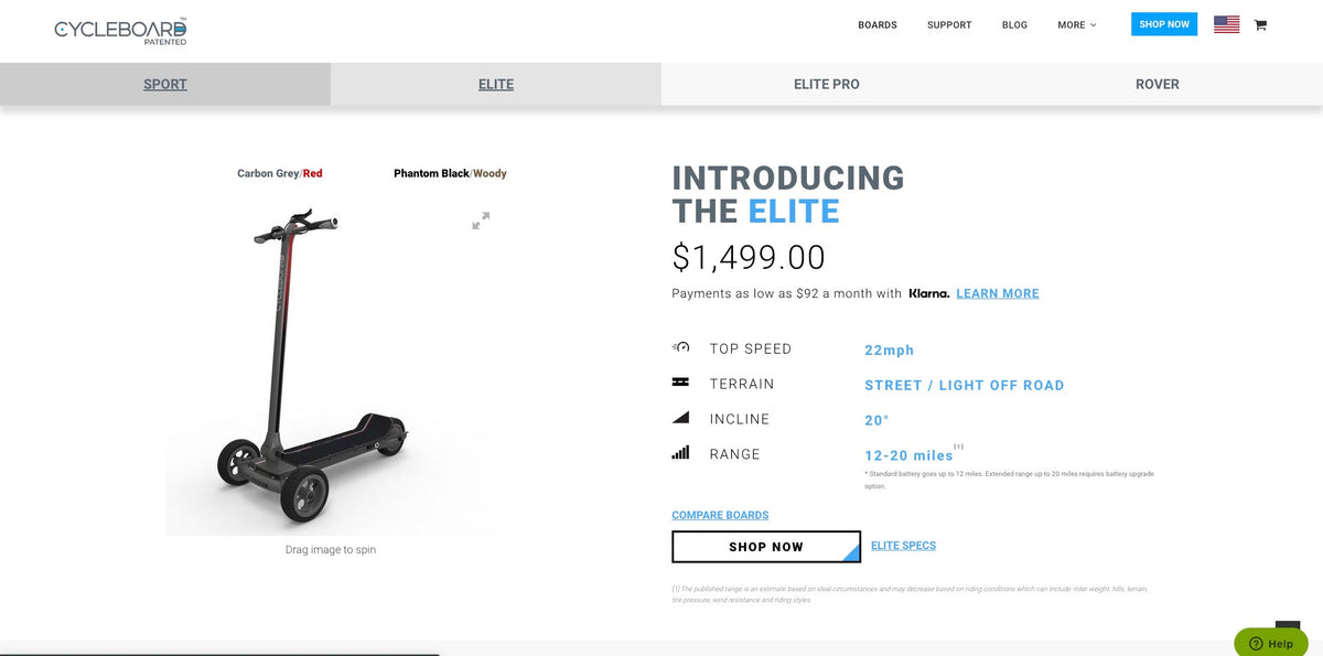 Fully Informed Collections Page - CycleBoard Development by Slicedbread